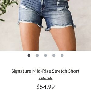 NEW Sz M Kancan high waist dark wash stretch